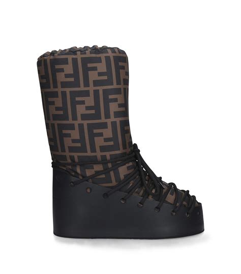 fendi fun fur snow boots|fendi rain boots for women.